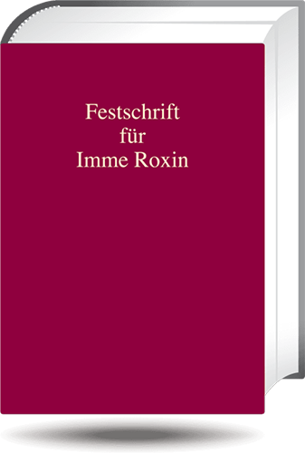 Festschrift für Imme Roxin
