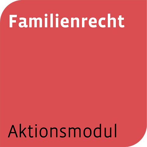 Ansicht: Aktionsmodul Familienrecht