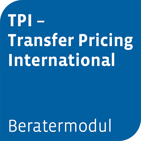 Ansicht: Beratermodul TPI – Transfer Pricing International