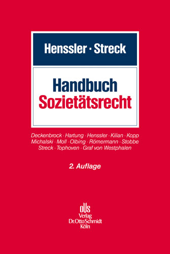 Handbuch Sozietätsrecht