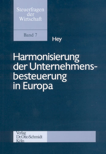 Harmonisierung der Unternehmensbesteuerung in Europa
