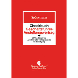 Checkbuch Geschäftsführer Anstellungsvertrag Bücher Verlag Dr