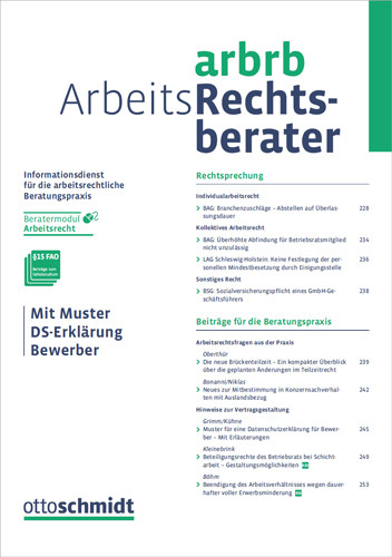 Arbeits Rechtsberater Verlag Dr Otto Schmidt