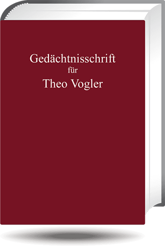 Gedächtnisschrift für Theo Vogler