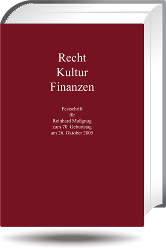 Ansicht: Recht - Kultur - Finanzen