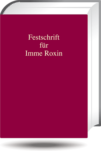 Ansicht: Festschrift für Imme Roxin