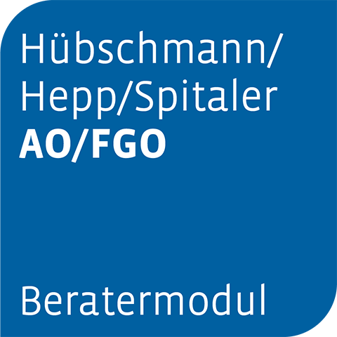 Beratermodul Hübschmann/Hepp/Spitaler AO/FGO