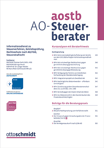 Ansicht: AO-Steuerberater - AOStB