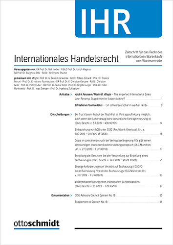 Internationales Handelsrecht - IHR