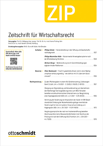 ZIP – Zeitschrift für Wirtschaftsrecht