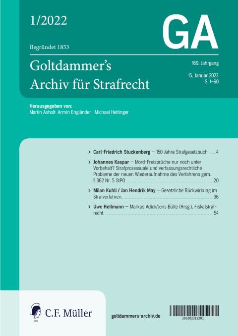 Goltdammer's Archiv für Strafrecht