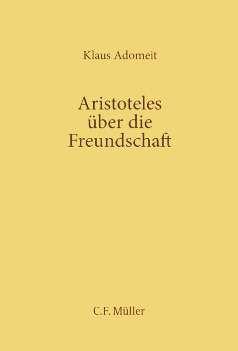 Aristoteles über die Freundschaft