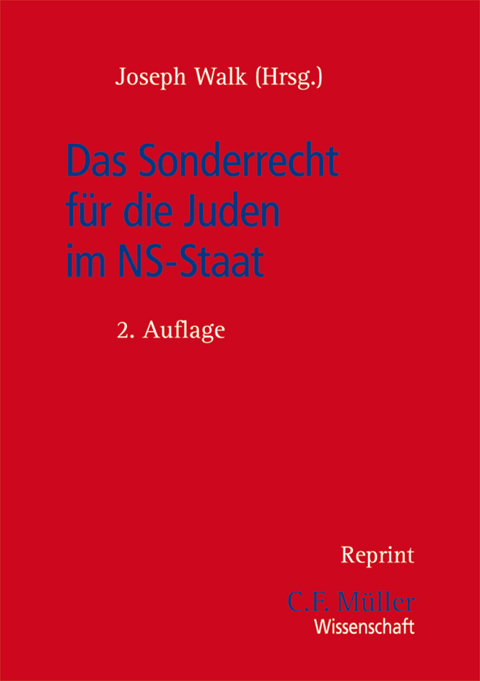 Ansicht: Das Sonderrecht für die Juden im NS-Staat