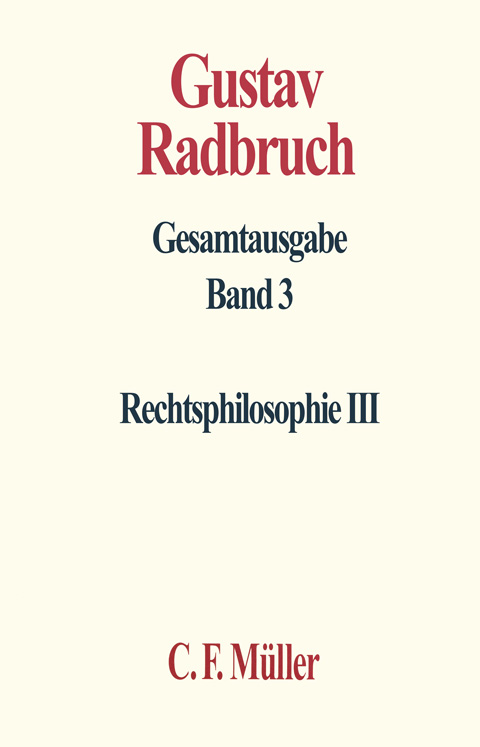 Ansicht: Radbruch Gesamtausgabe (Reihe)