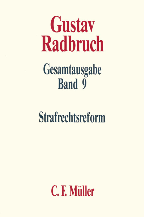 Ansicht: Radbruch Gesamtausgabe (Reihe)