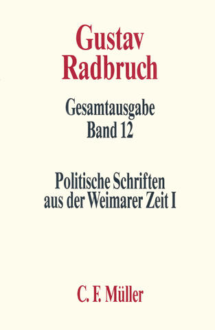 Radbruch Gesamtausgabe (Reihe)