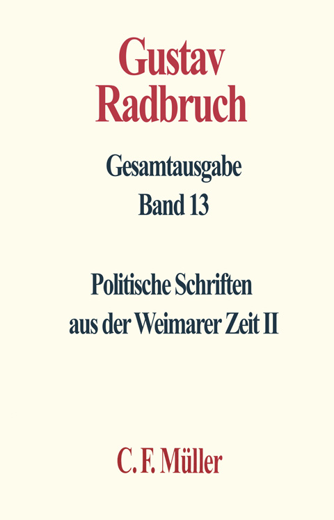 Ansicht: Radbruch Gesamtausgabe (Reihe)