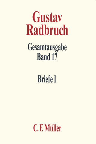 Ansicht: Radbruch Gesamtausgabe (Reihe)