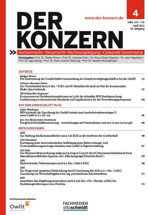 DER KONZERN - Neue Spielräume für Ihre Konzernstrategie