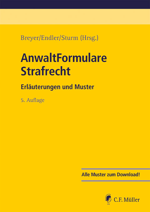 Ansicht: AnwaltFormulare Strafrecht