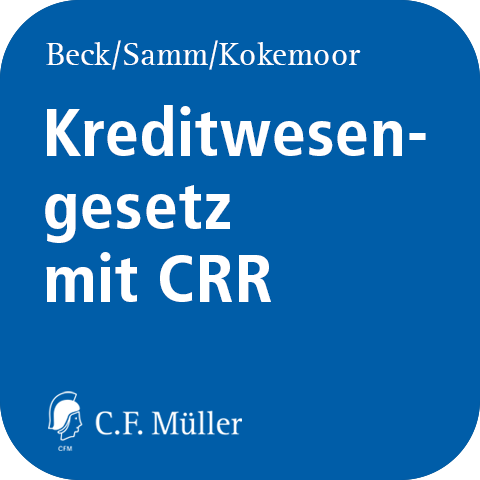Ansicht: Kreditwesengesetz mit CRR online