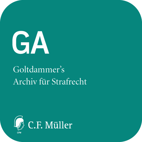 Ansicht: GA - Goltdammer's Archiv für Strafrecht online