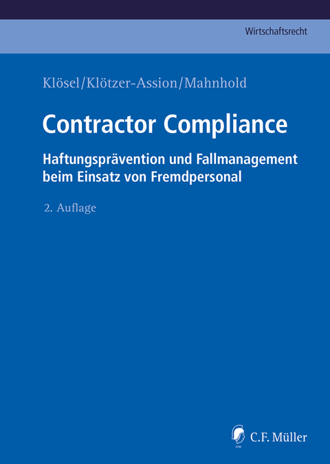 Ansicht: Contractor Compliance