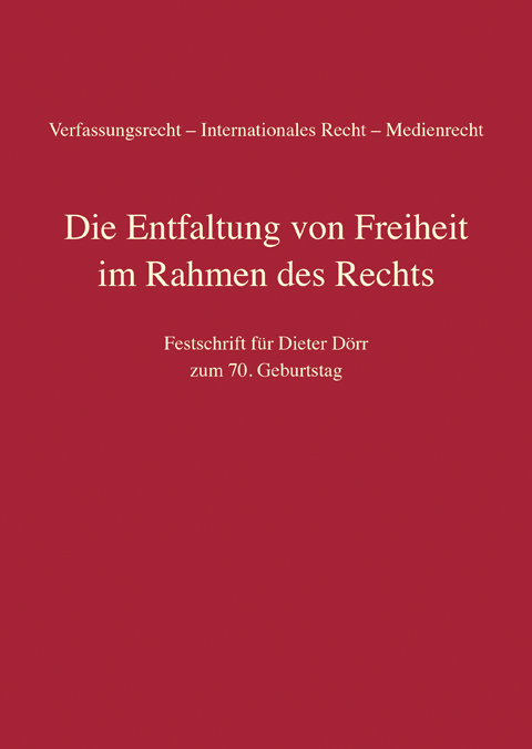 Ansicht: Die Entfaltung von Freiheit im Rahmen des Rechts