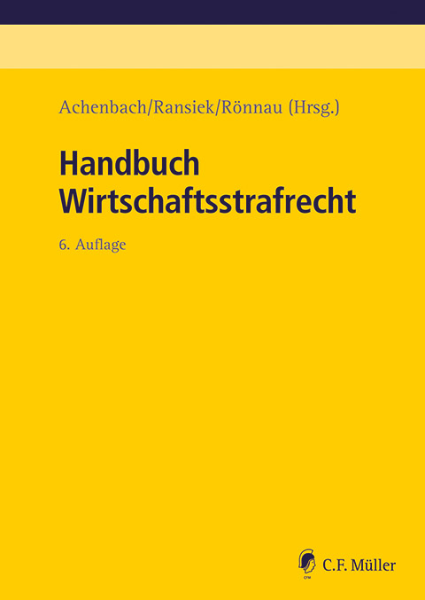 Ansicht: Handbuch Wirtschaftsstrafrecht