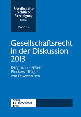 Ansicht: Gesellschaftsrecht in der Diskussion 2013