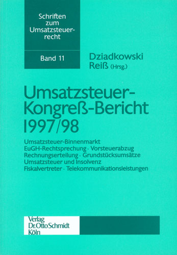 Umsatzsteuer-Kongreß-Bericht 1997/98