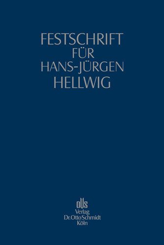Ansicht: Festschrift für Hans-Jürgen Hellwig