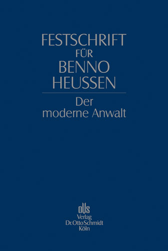 Ansicht: Festschrift für Benno Heussen