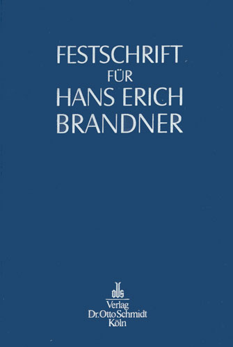 Ansicht: Festschrift für Hans Erich Brandner