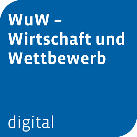 Ansicht: WIRTSCHAFT und WETTBEWERB digital