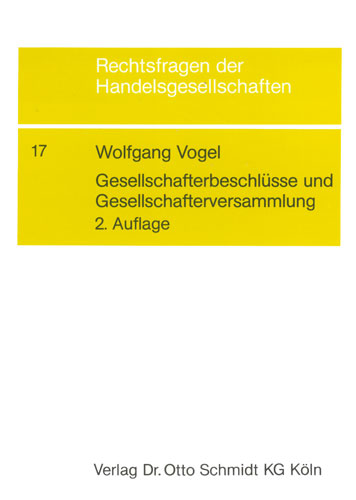 Gesellschafterbeschlüsse und Gesellschafterversammlung