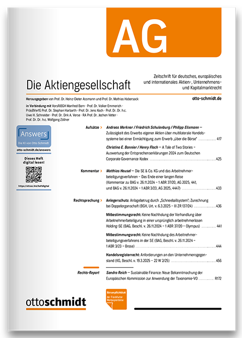 AG - Die Aktiengesellschaft