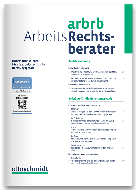 ArbRB - Arbeits-Rechtsberater