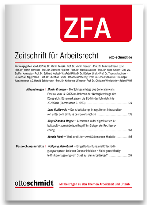 ZFA - Zeitschrift für Arbeitsrecht