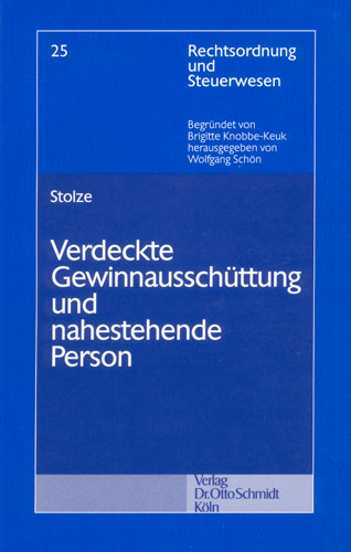 Verdeckte Gewinnausschüttung und nahestehende Person