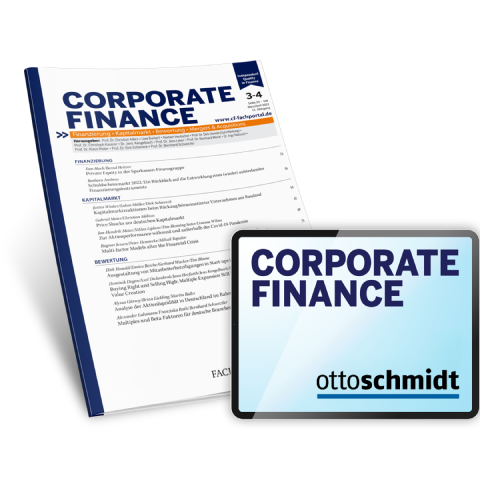 CORPORATE FINANCE Zeitschrift & Digital (Bundle)