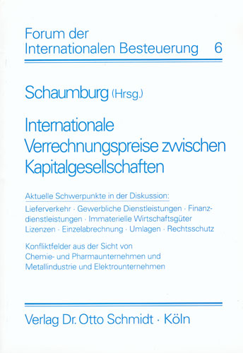 Internationale Verrechnungspreise zwischen Kapitalgesellschaften