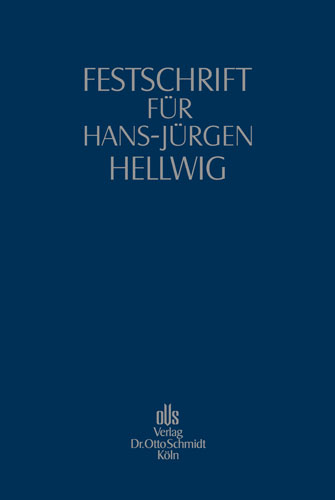 Festschrift für Hans-Jürgen Hellwig