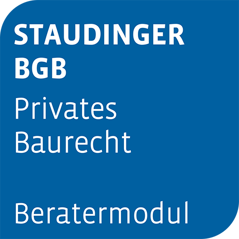 Beratermodul STAUDINGER BGB Privates Baurecht