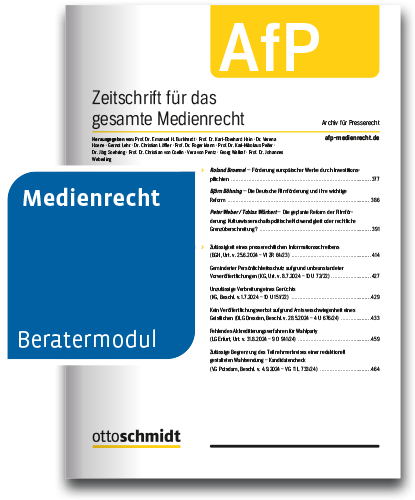 AfP - Zeitschrift für das gesamte Medienrecht