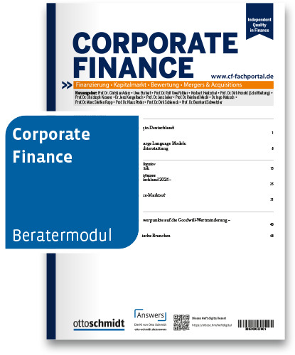 CORPORATE FINANCE Zeitschrift & Digital (Bundle)