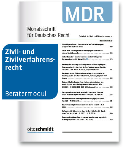 MDR - Monatsschrift für Deutsches Recht
