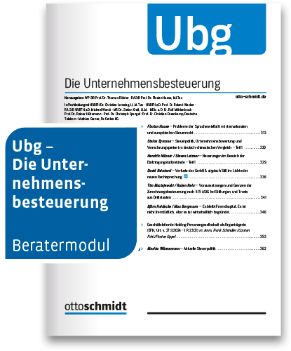 Ubg - Die Unternehmensbesteuerung