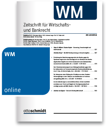 WM - Zeitschrift für Wirtschafts- und Bankrecht