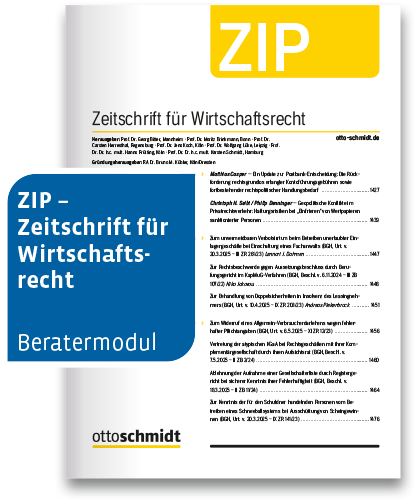 ZIP – Zeitschrift für Wirtschaftsrecht